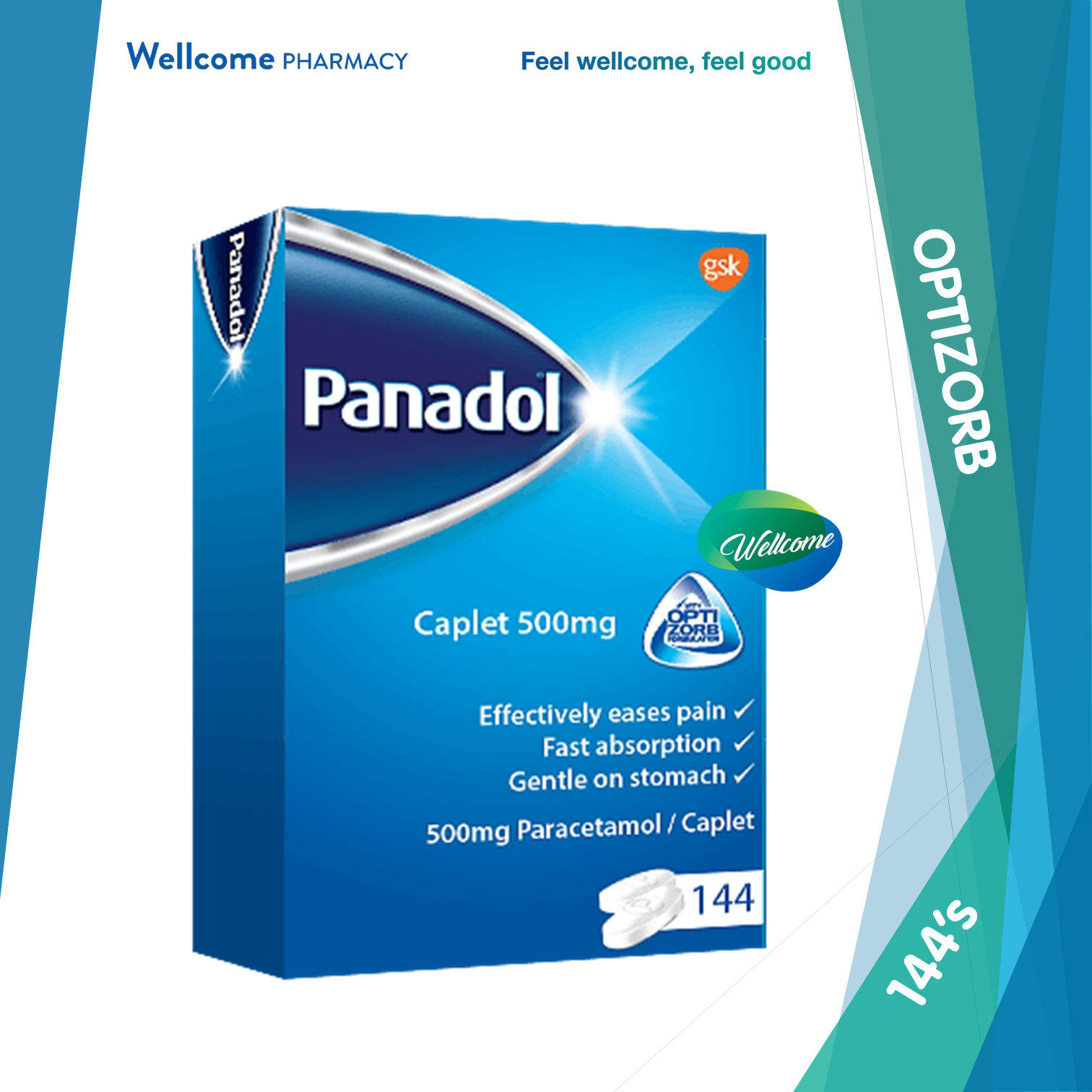 Panadol Optizorb Advance Caplet - 144s