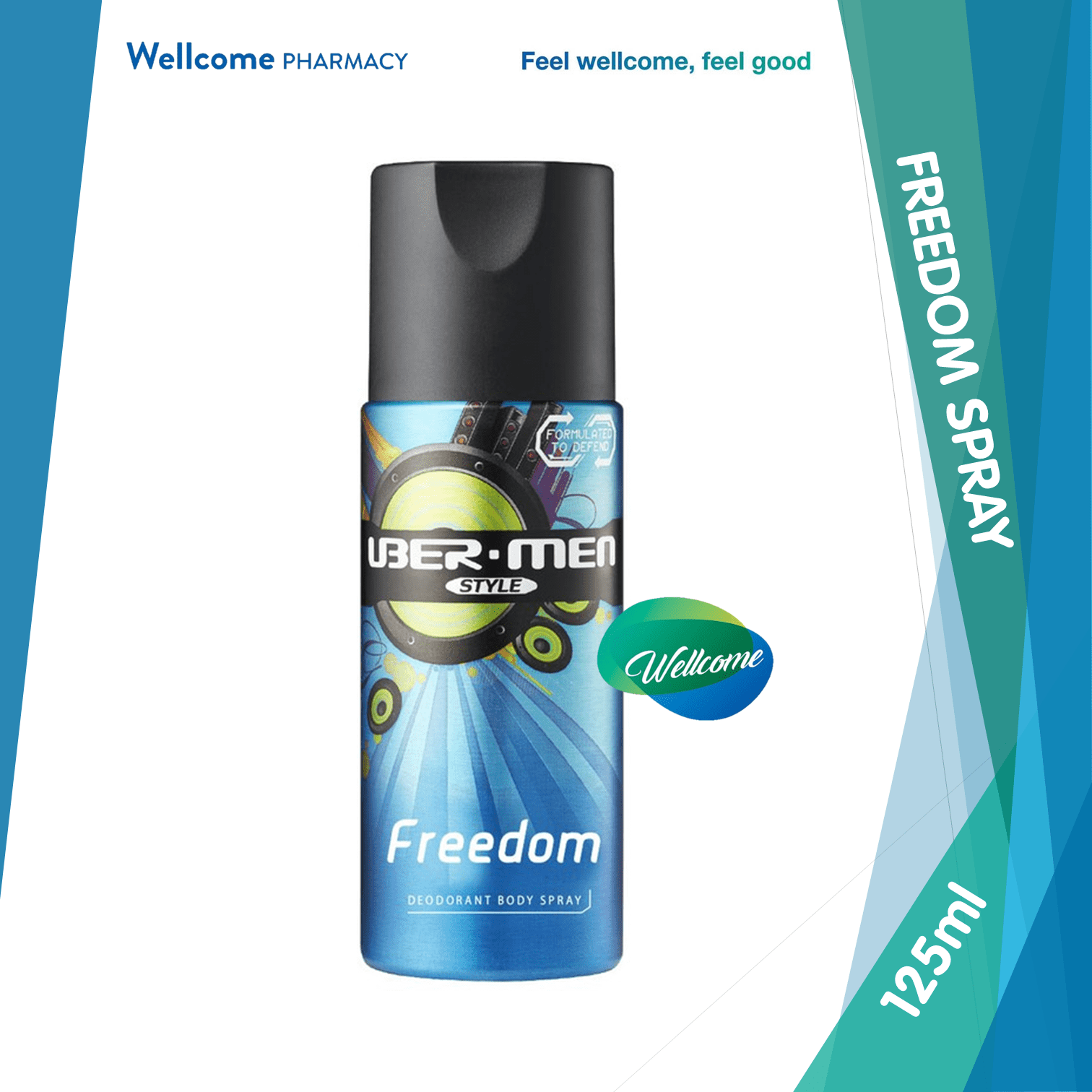 Ubermen Style Deodorant Body Spray Freedom - 125ml