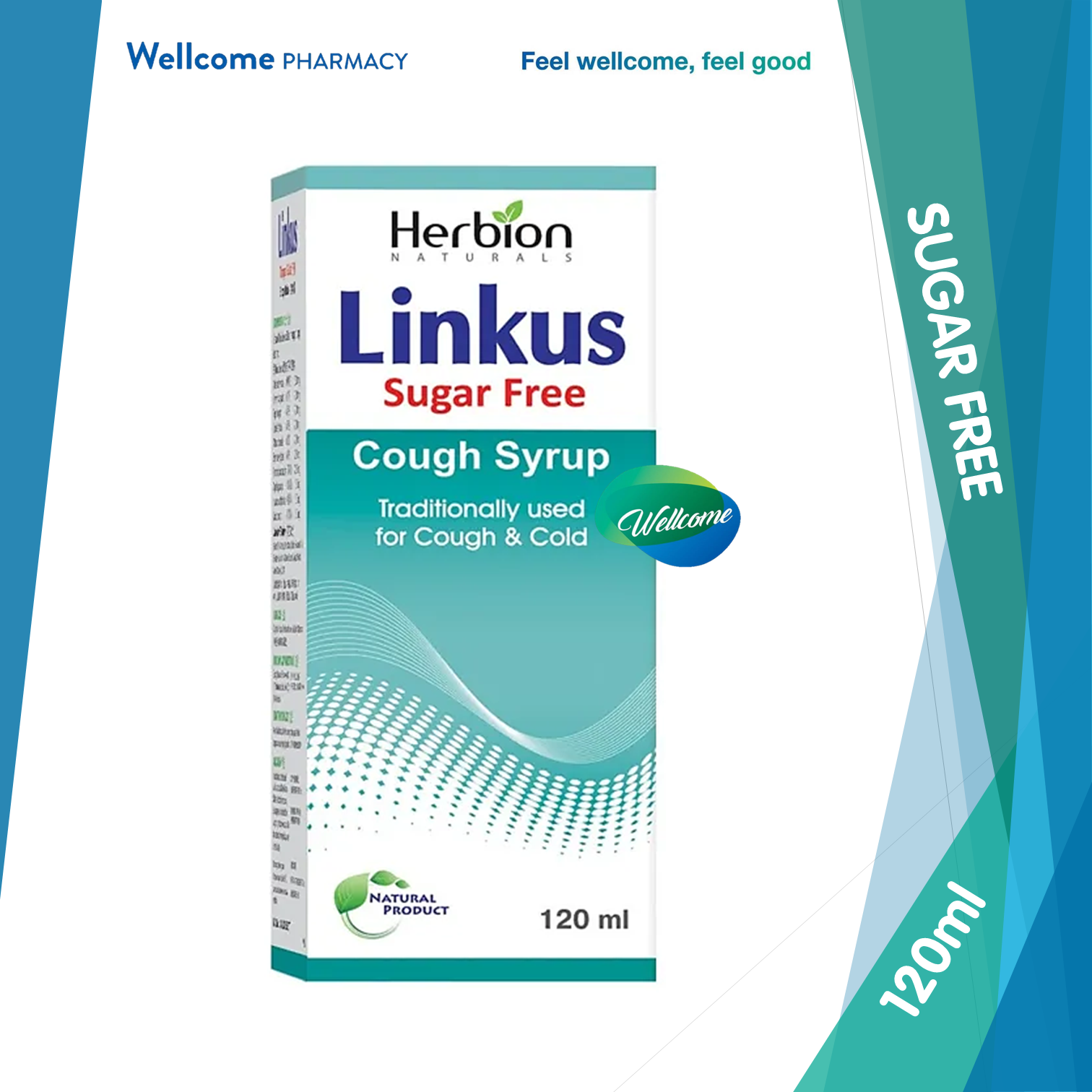 Linkus Cough Syrup Sugar Free - 120ml