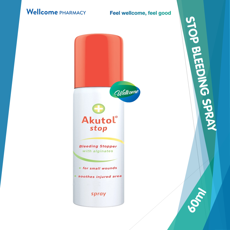 Akutol Stop Bleeding Stopper Spray - 60ml – Wellcome Pharmacy
