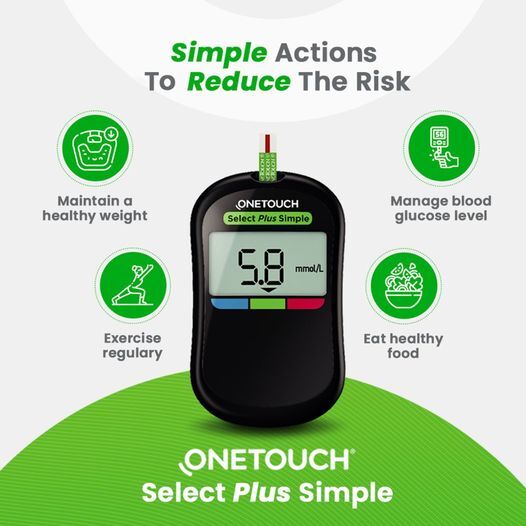 OneTouch select simple blood glucose monitoring strips