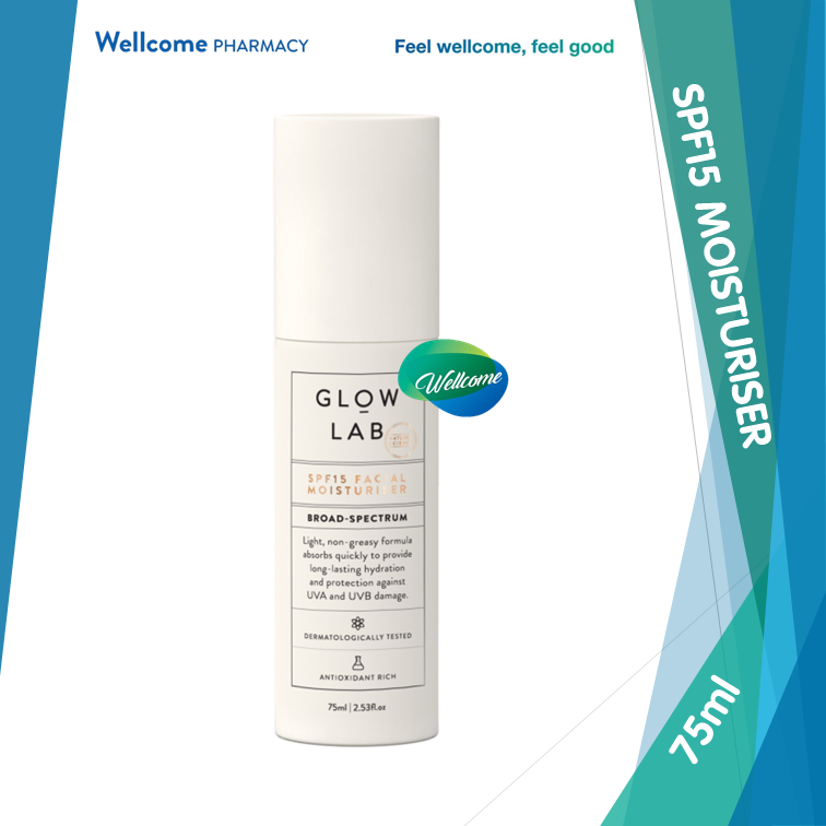 Glow Lab Facial Moisturiser SPF15 - 75ml