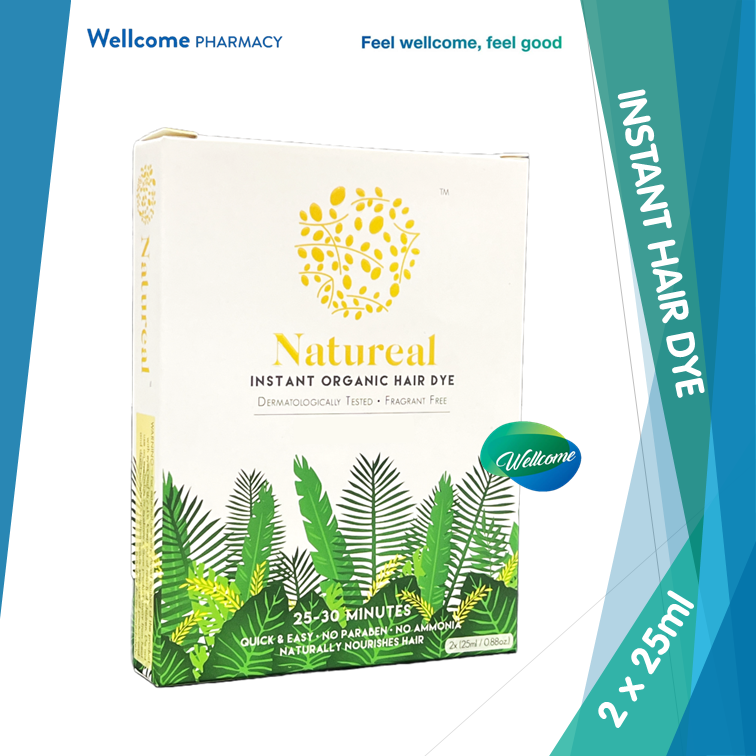 Natureal Instant Hair Dye -  2 x 25ml