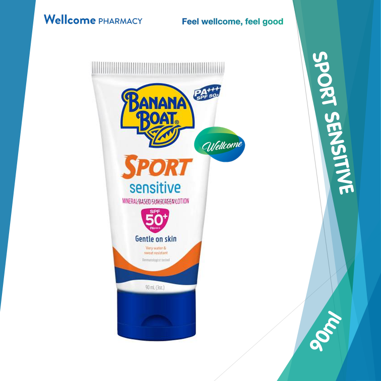 Banana Boat Sport Sensitive Lotion SPF50+ - 90ml