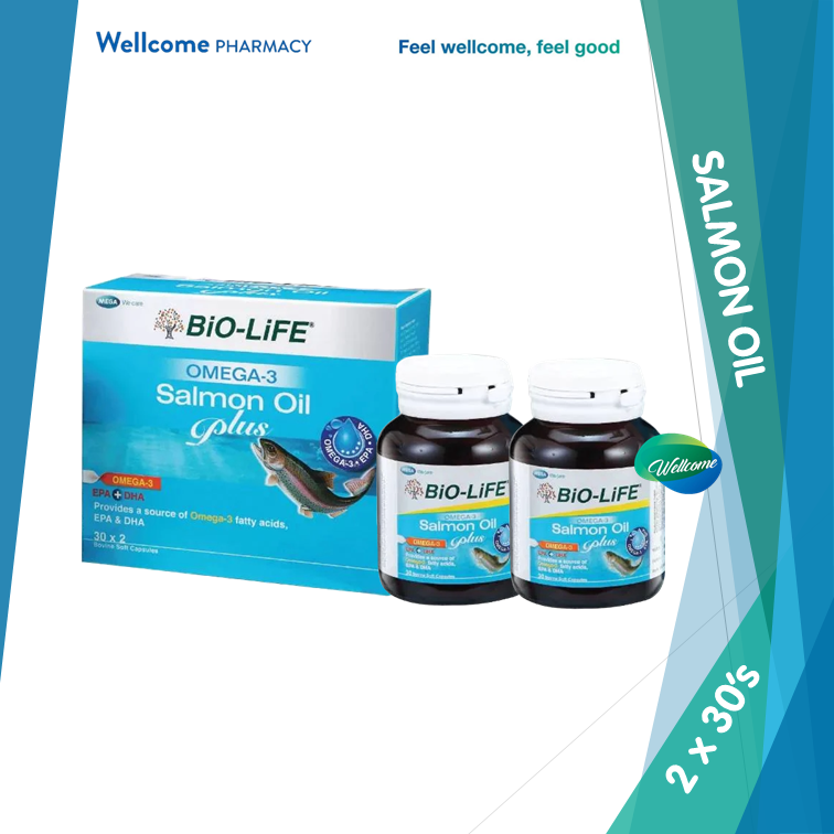 Bio-Life Omega-3 Salmon Oil Plus - 2 x 30s