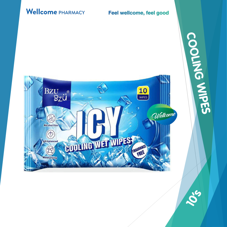 Bzu Bzu Cooling Wipes - 10s