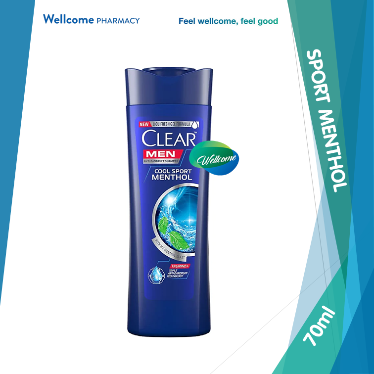Clear Men Cool Sport Shampoo - 70ml