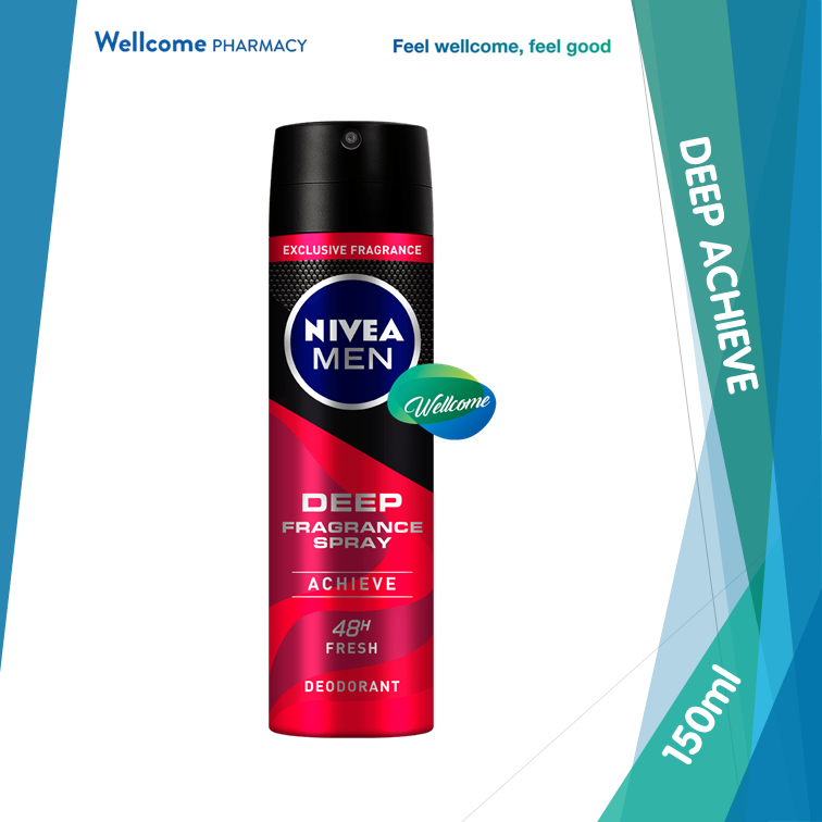 Nivea Men Deep Fragrance Achieve Spray - 150ml