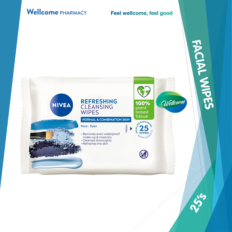 Nivea Refreshing Cleansing Wipes - 25s