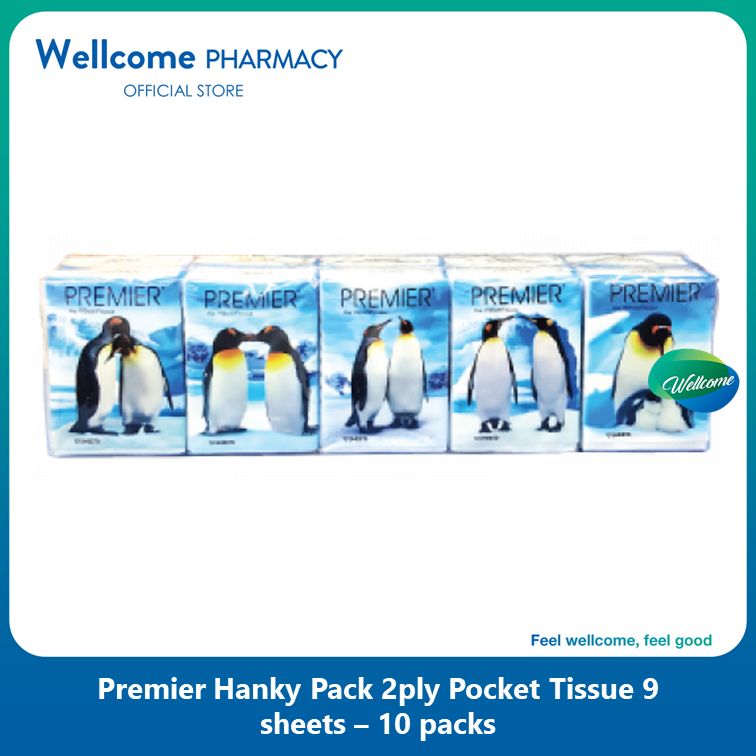 Premier Hanky Pack 9 Sheets - 10s