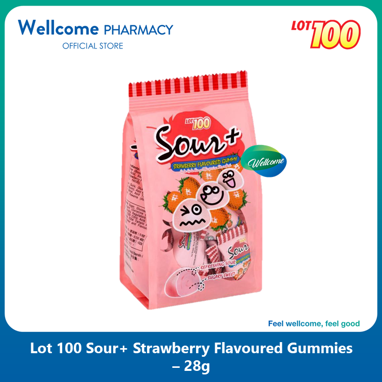 Sour+ Gummy Strawberry - 28g