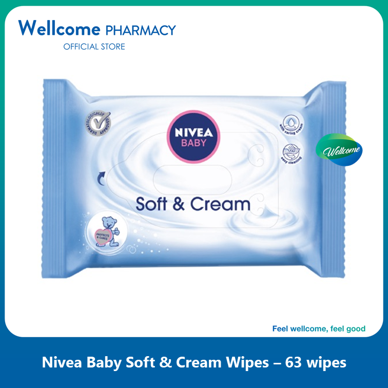 Nivea Baby Soft & Cream Wipes - 63s