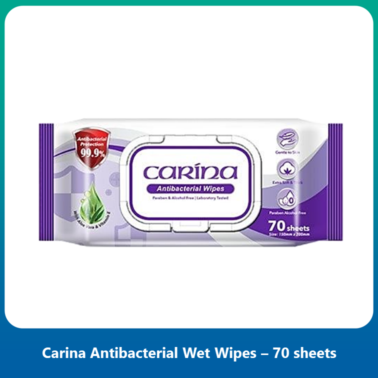 Carina Antibacterial Wipes - 70s