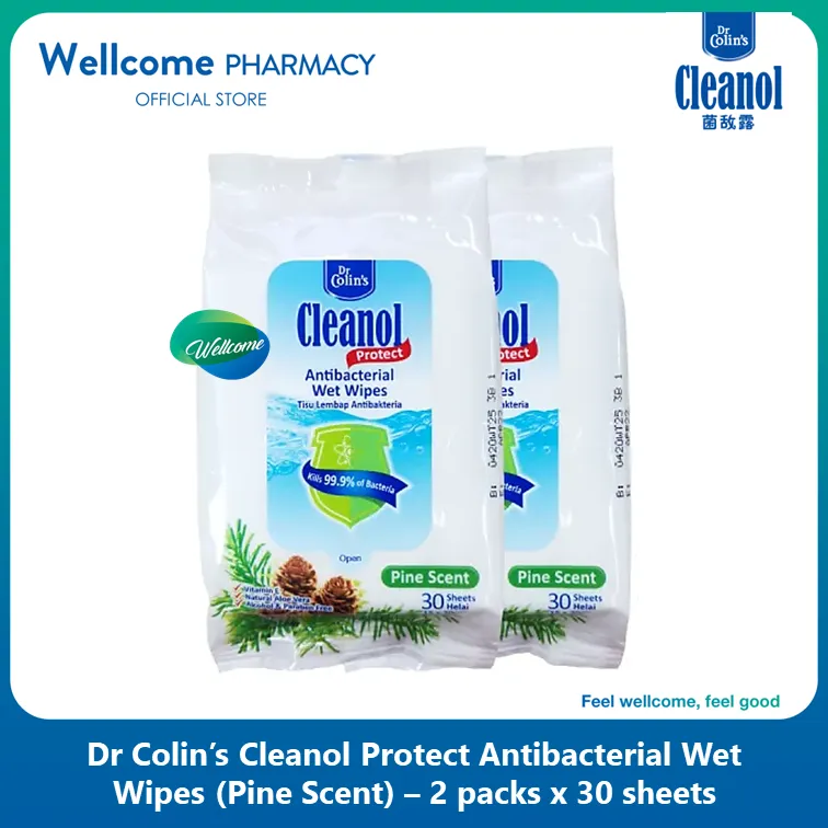 Cleanol Wipes Pine Scent - 2 x 30s