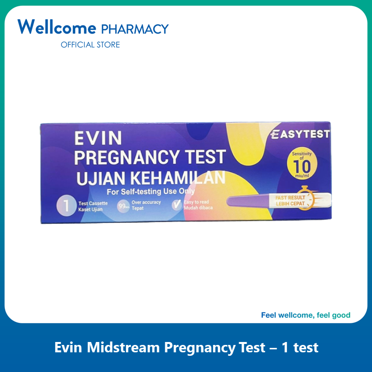 Evin Pregnancy Test Midstream - 1s