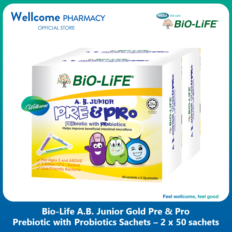 Bio-Life A.B. Junior Pre & Pro Powder - 2 x 50s