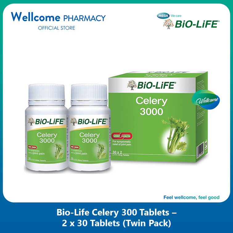 Bio-Life Celery Extract 300mg - 2 x 30s