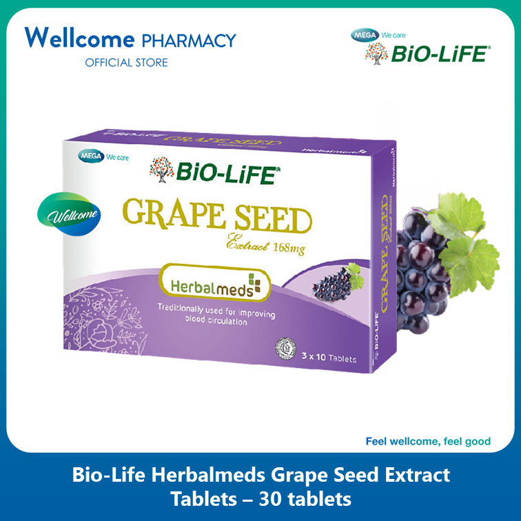 Bio-Life Herbalmeds Grape Seed Extract 168mg - 30s