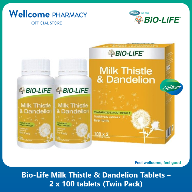 Bio-Life Milk Thistle & Dandelions - 2 x 100s