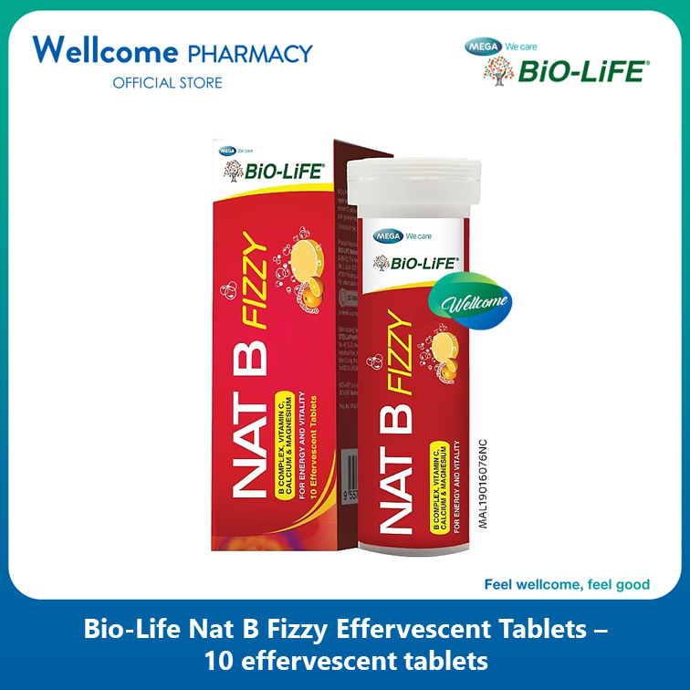 Bio-Life Nat B Fizzy Eff Tablet - 10s