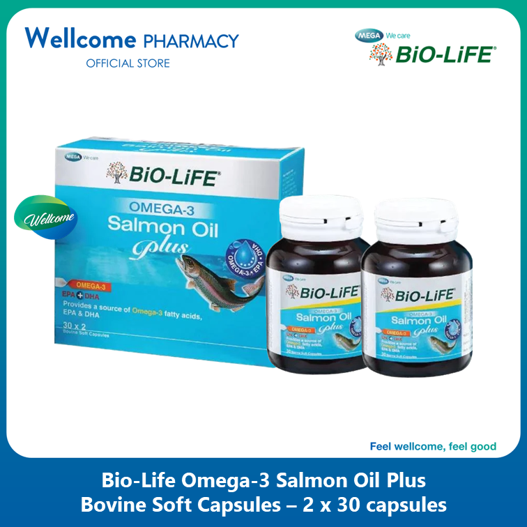 Bio-Life Omega-3 Salmon Oil Plus - 2 x 30s