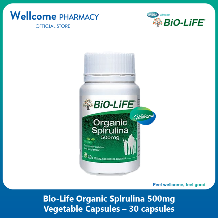 Bio-Life Organic Spirulina 500mg - 30s (Single)