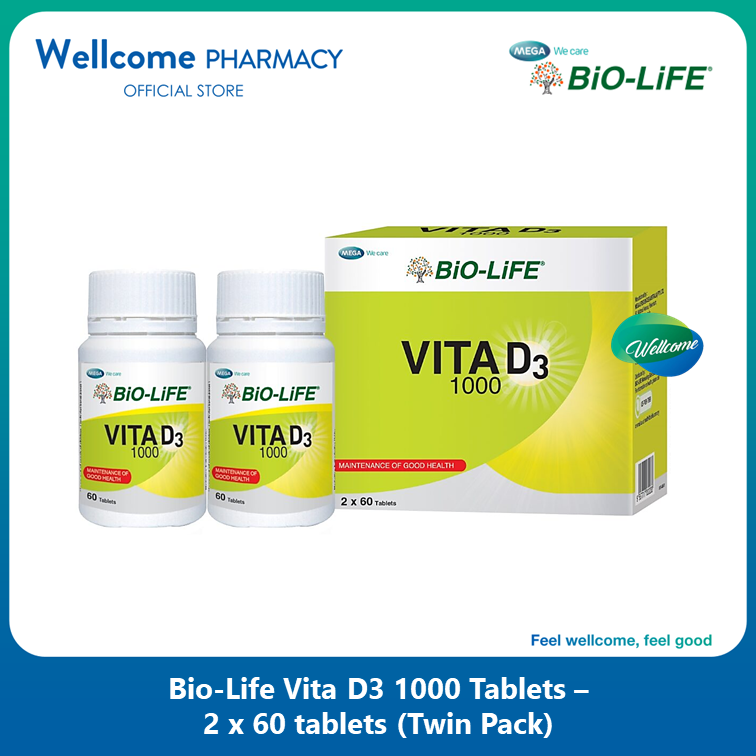 Bio-Life Vita D3 1000 - 2 x 60s