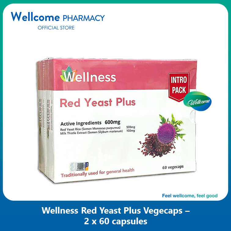 Wellness Red Yeast Plus - 2 x 60s