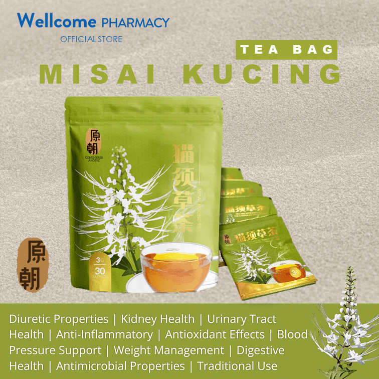 Geneherbs Misai Kucing Teabag 3g - 30s