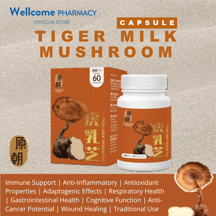 Geneherbs Tiger Milk Mushroom Capsule - 60s