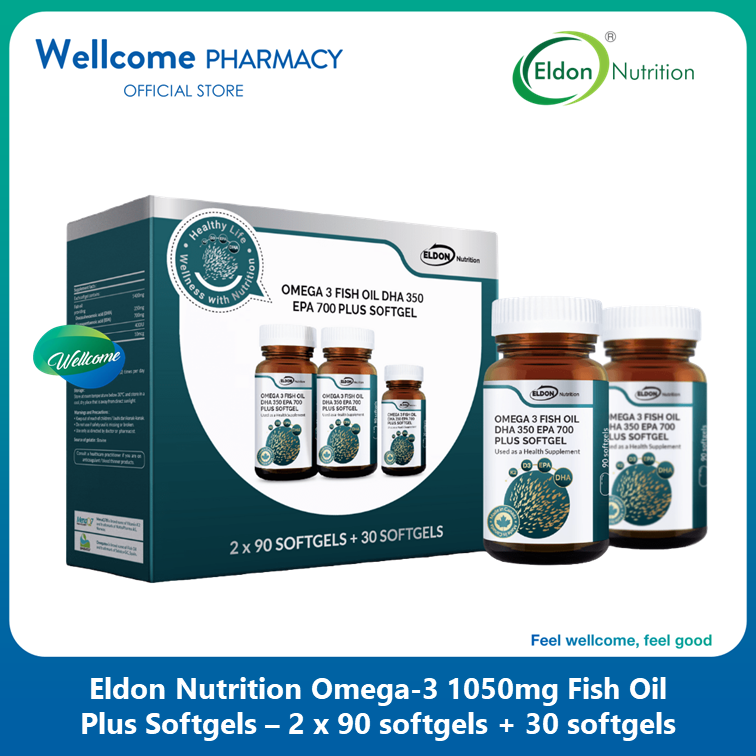 Eldon Nutrition Omega 3 1050mg - 2 x 90s + 30s