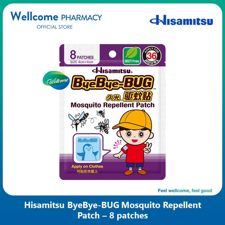 Bye Bye Bug Insect Repellent Patch - 8's