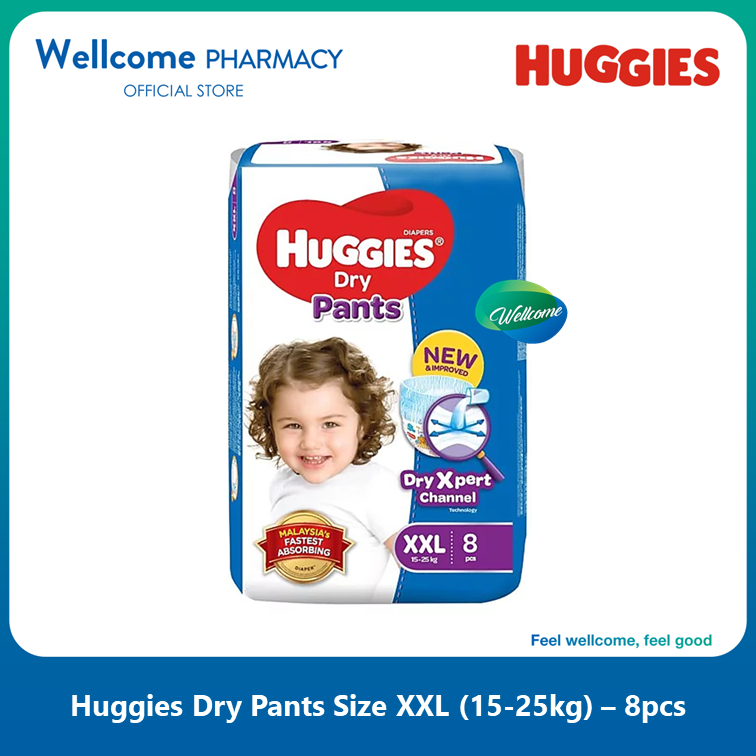 Huggies Dry Pants Reg XXL - 8s