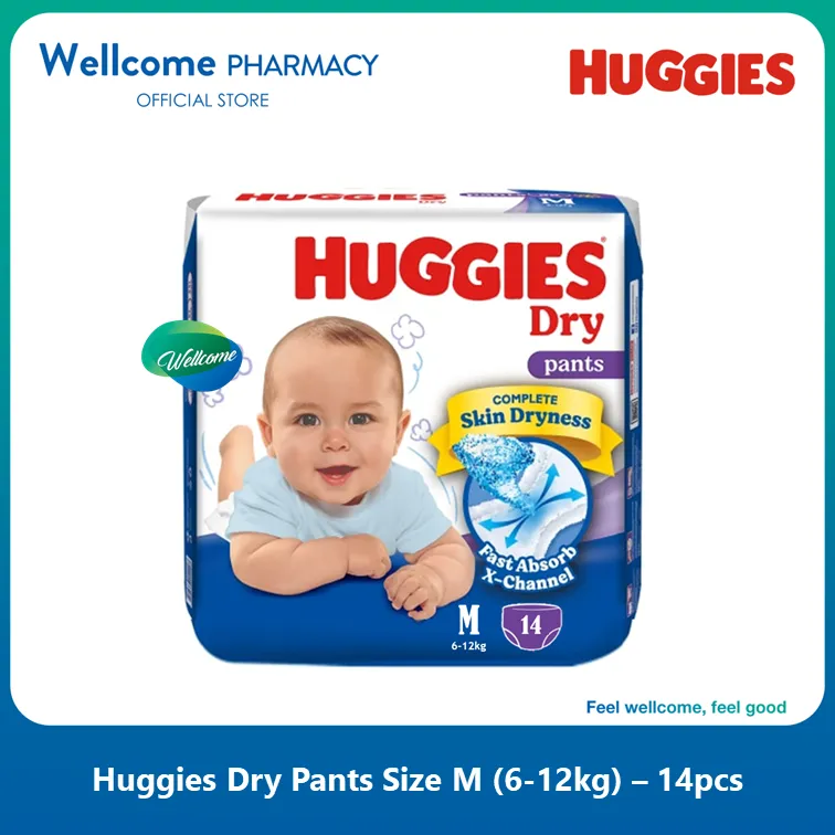 Huggies Dry Pants Reg M - 14s