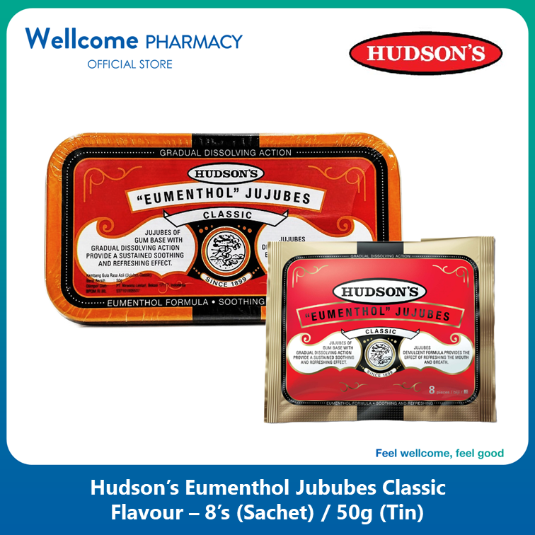Hudson's Jujubes Classic - Variants 8s 50g