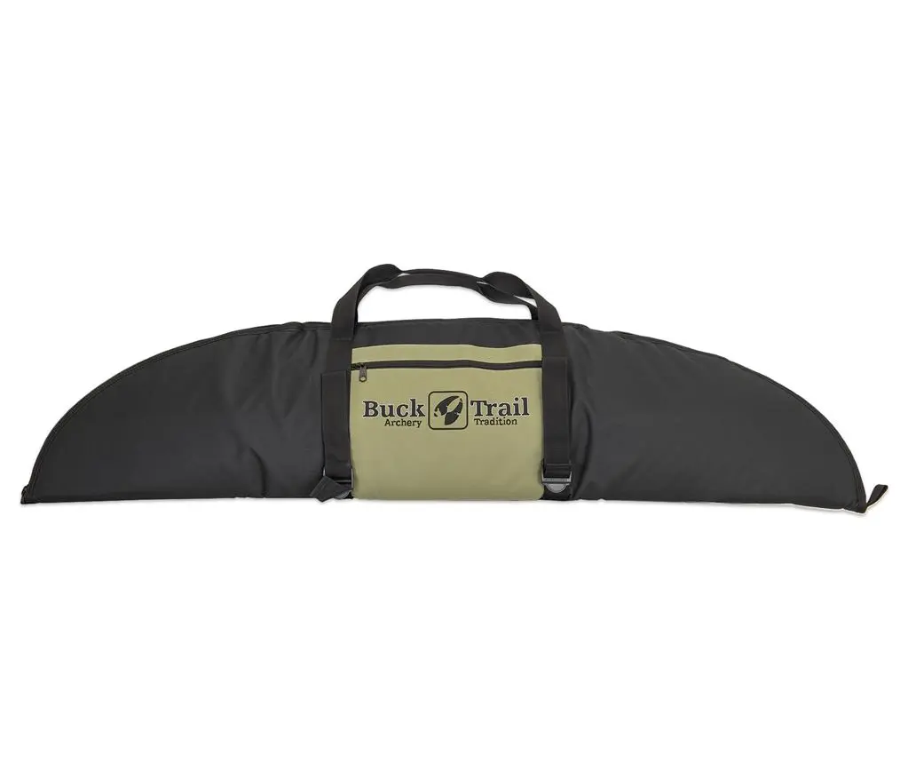 BUCK-TRAIL-TRADITIONAL-SOFT-CASE-HORSEBOW-130CM-x-30CM-BLACKGREEN-WITH-ARROWTUBE-STRAPS