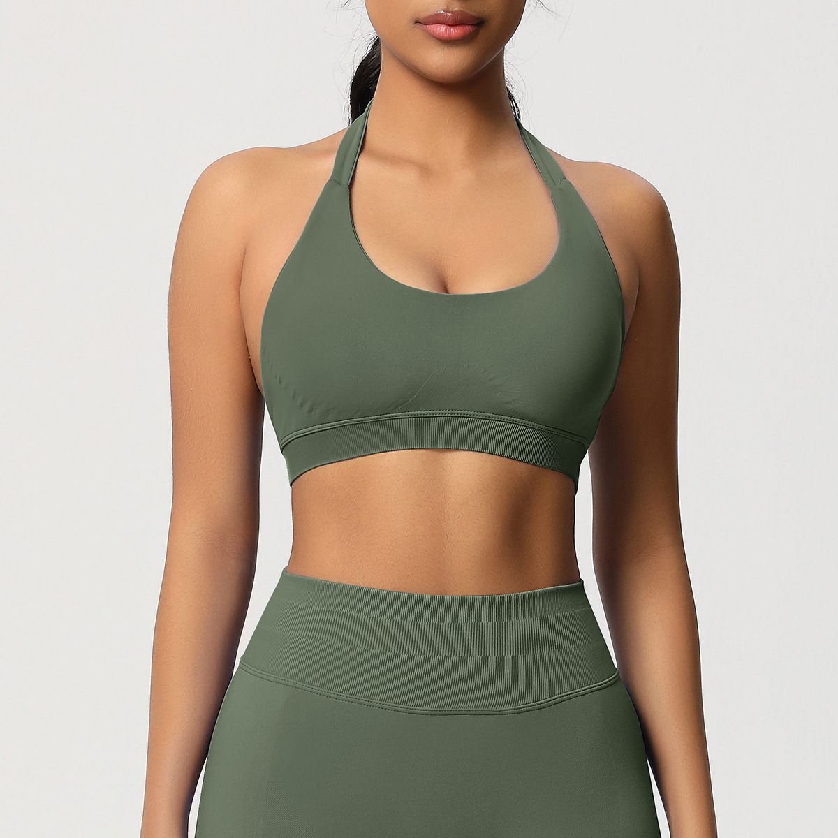 SKU-08-6701 bra-olive green
