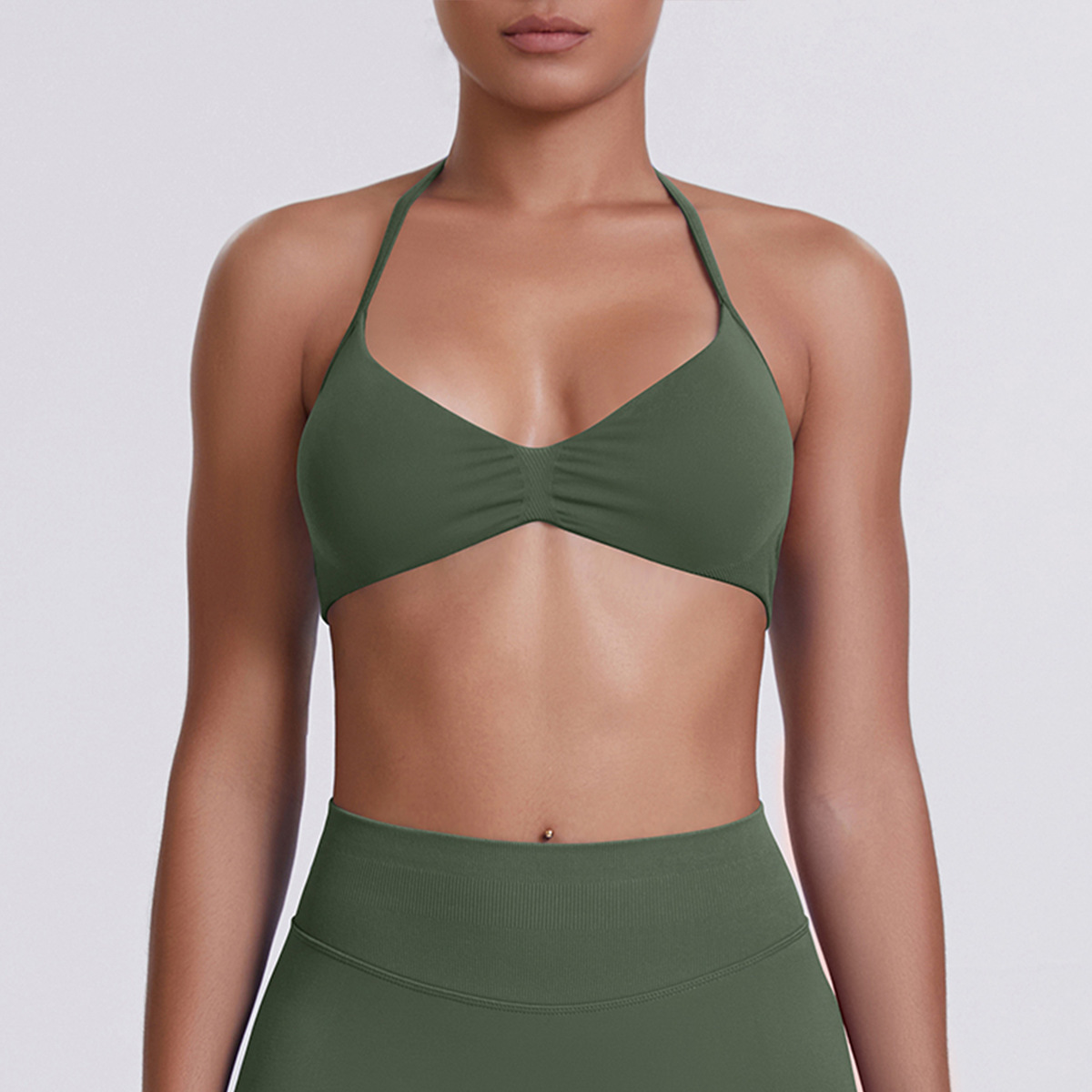 SKU-08-6702 bra-olive green