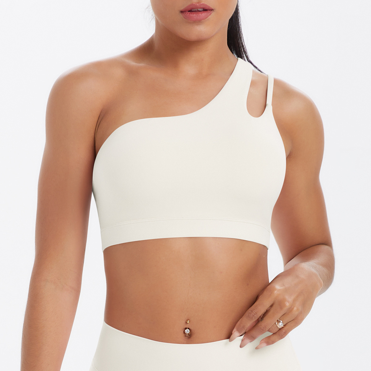 SKU-05-7114 one shoulder bra-light ivory