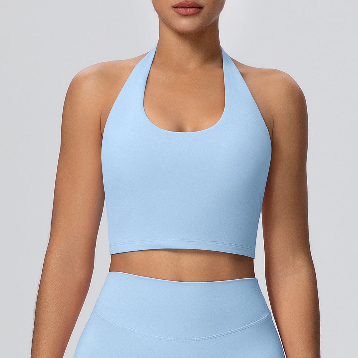 SKU-05-7125 halter bra-sky blue