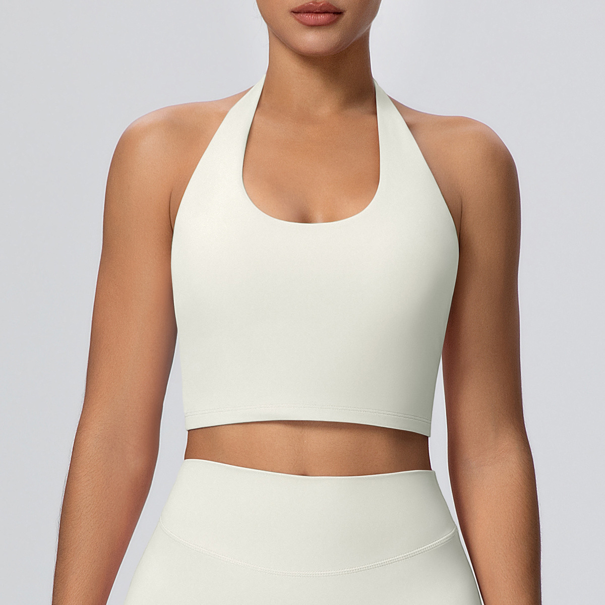 SKU-04-7125 halter bra-light ivory