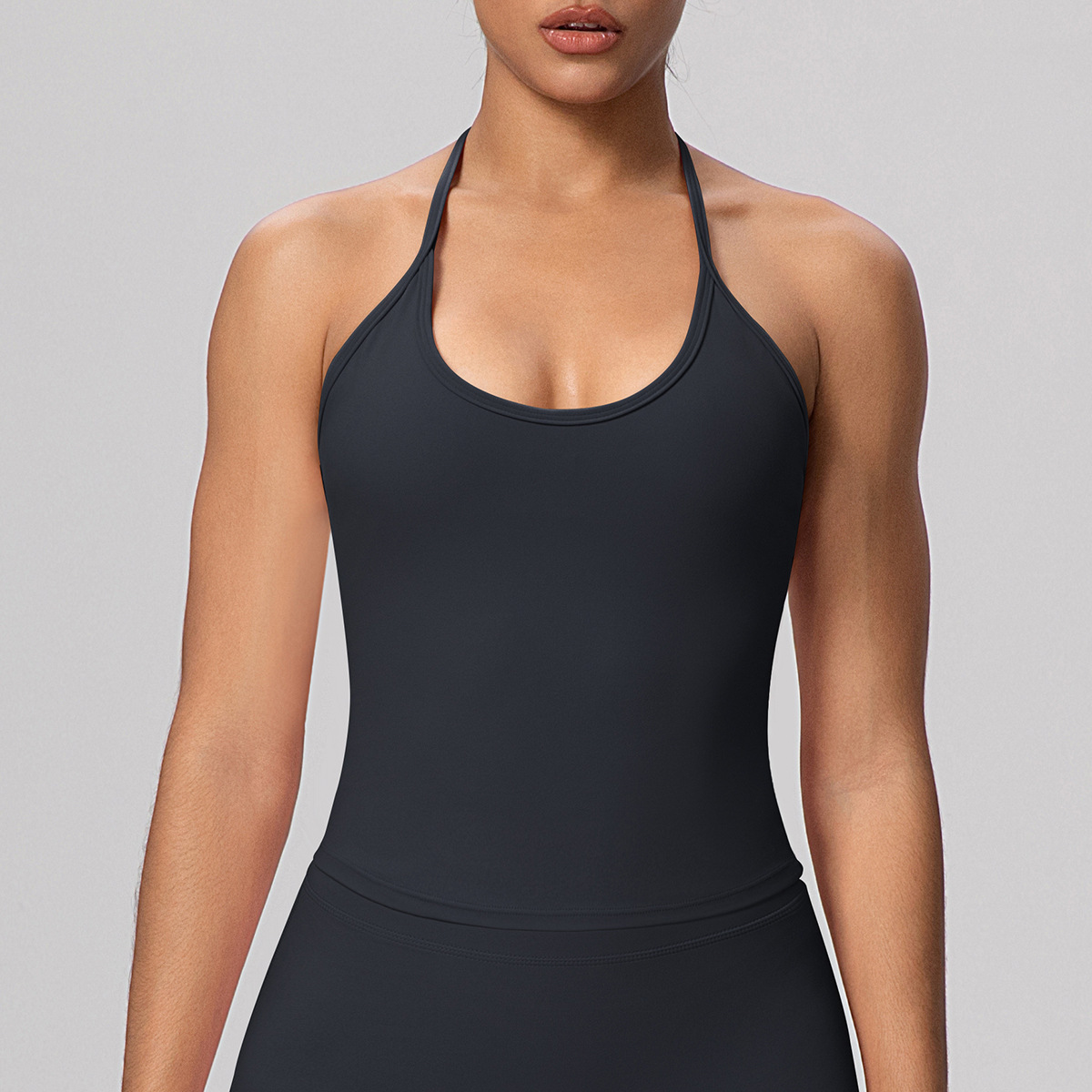 SKU-02-7127 strappy vest-black