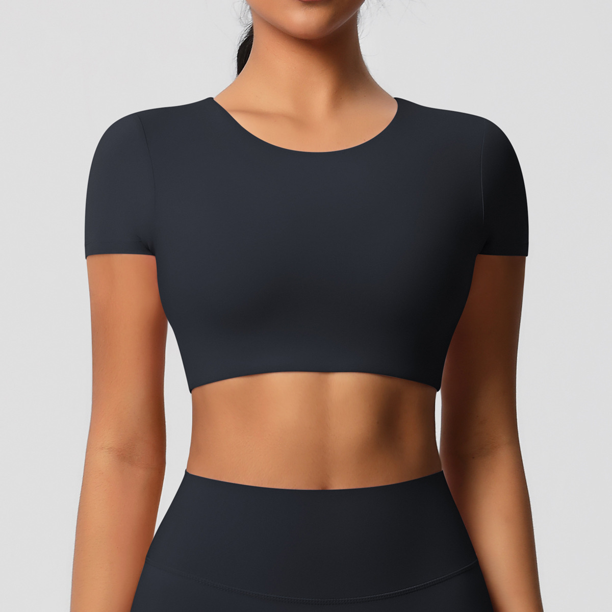 SKU-09-7105 short sleeves-black