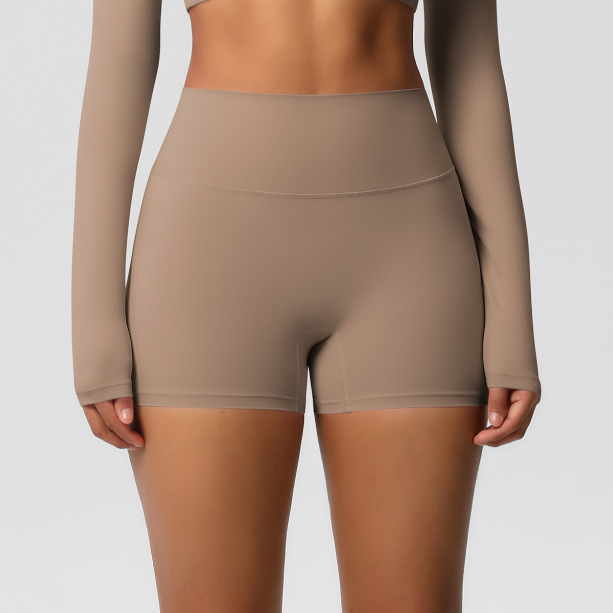 SKU-13-7101 shorts-mocha brown