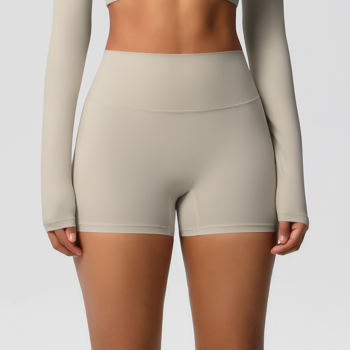 SKU-12-7101 shorts-camel brown