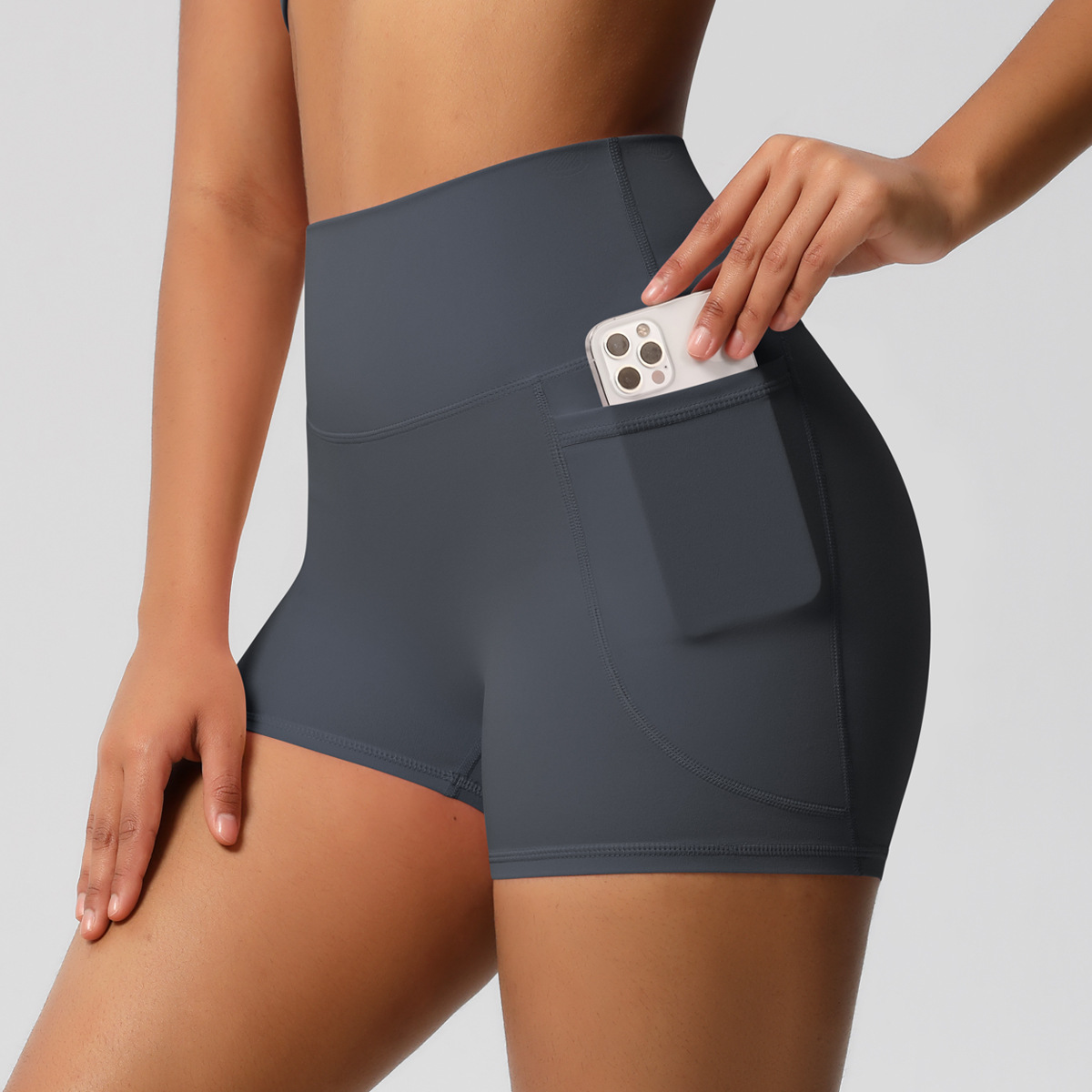 SKU-06-7109 pocket shorts-graphite gray