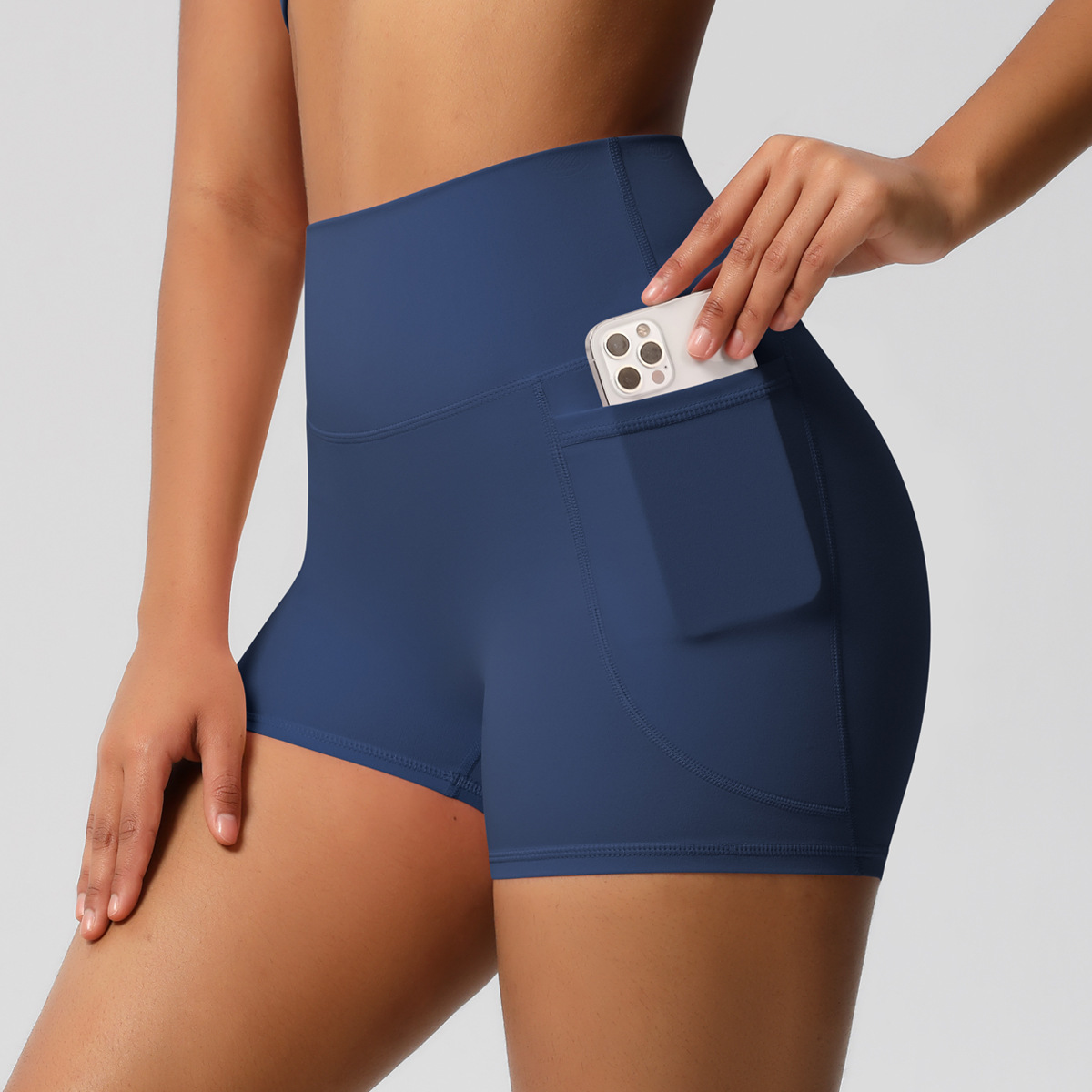 SKU-03-7109 pocket shorts-original blue