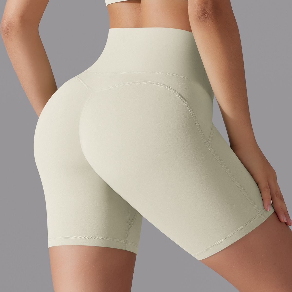 SKU-09-7054 Antibacterial Shorts-Light Ivory