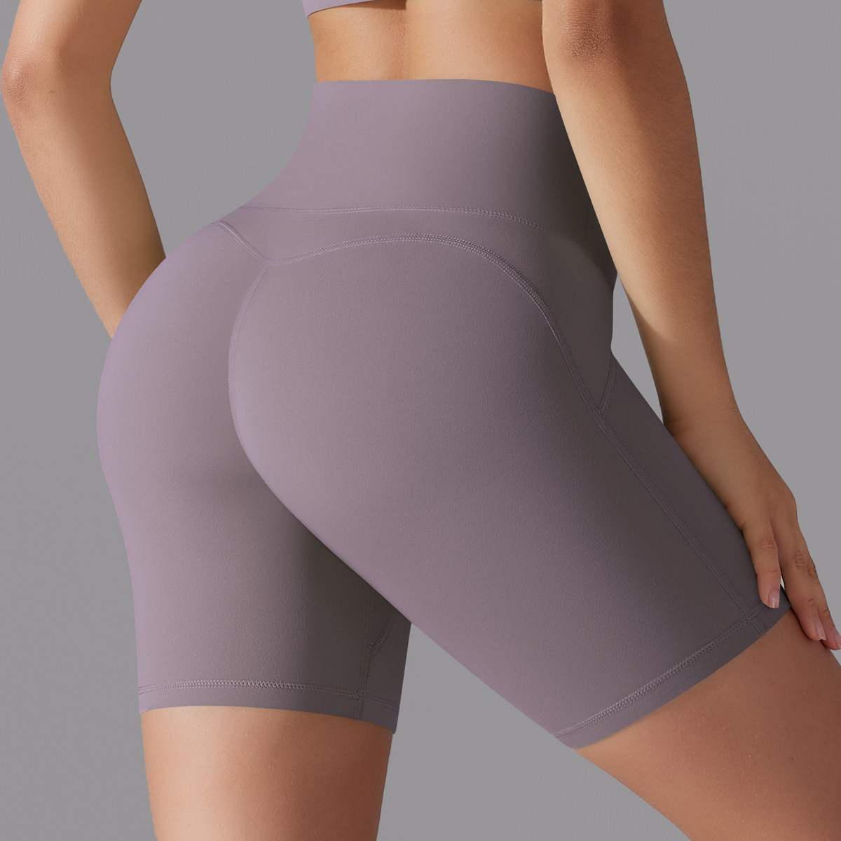 SKU-10-7054 Antibacterial Shorts-Mulberry Purple