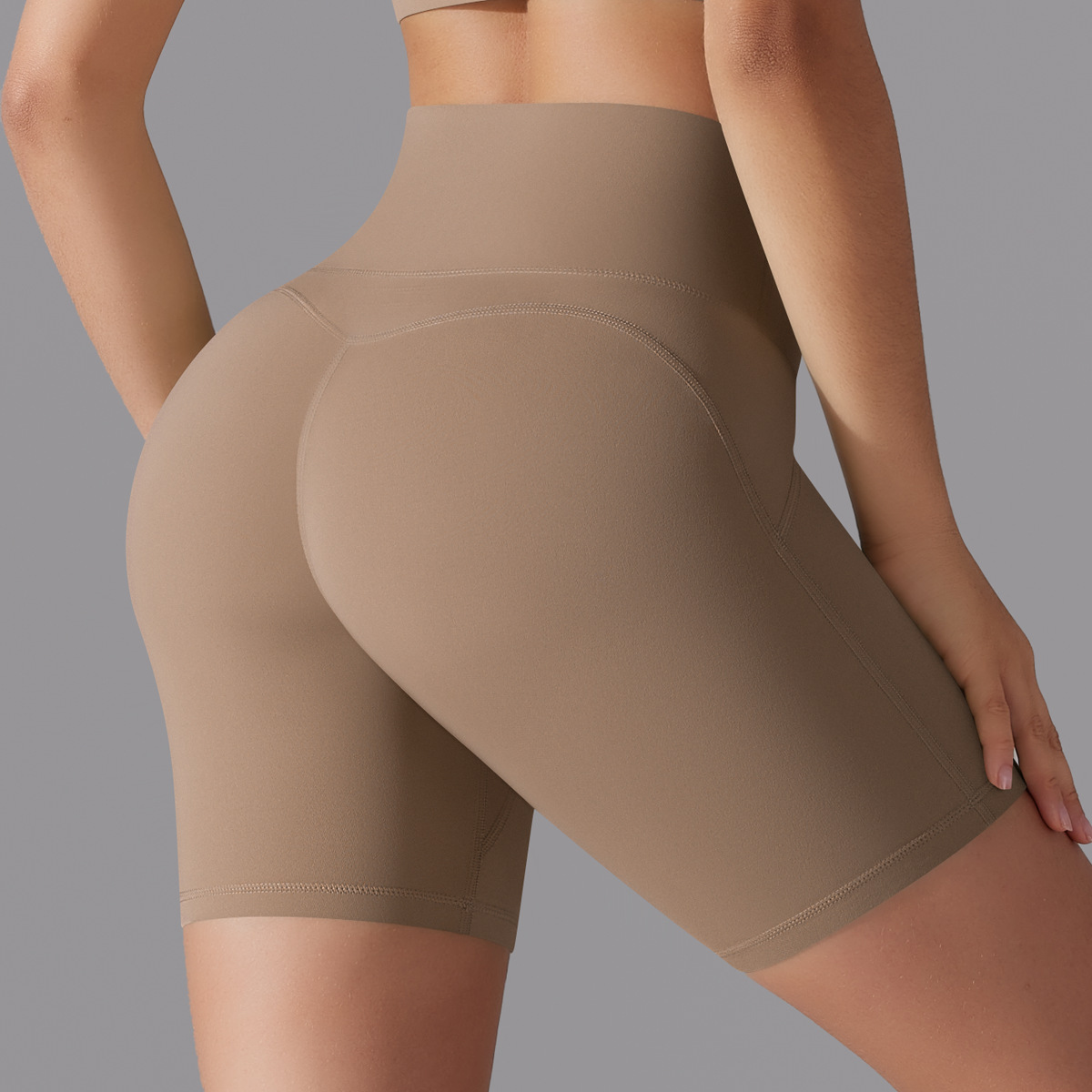 SKU-06-7054 Antibacterial Shorts-Cocoa